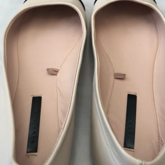 Zara Cream and Black Flats - Picture 8 of 8